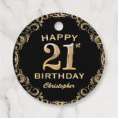 21ste verjaardag Lijst van de Partij van de Zwarte Bedankjes Labels (Achterkant)