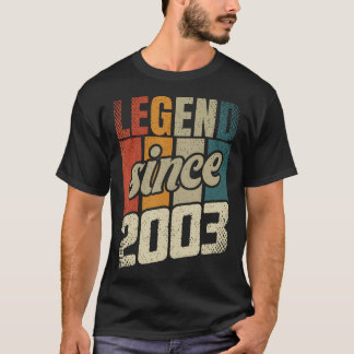 21ste Verjaardag Man Vrouw 21 Jaar 2003 Decoratief T-shirt