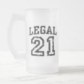 21ste verjaardag matglas bierpul (Links)