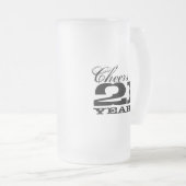 21ste verjaardag Mok mannen | Cheers tot 21 jaar (Voorkant rechts)