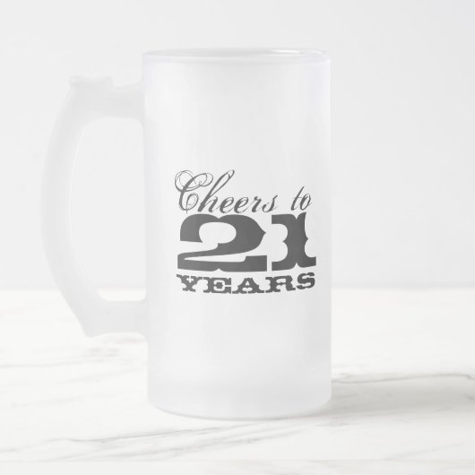 21ste verjaardag Mok mannen | Cheers tot 21 jaar (Links)