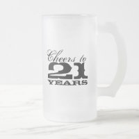 21ste verjaardag Mok mannen | Cheers tot 21 jaar