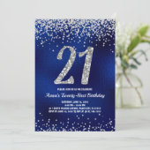 21ste verjaardag na de bevalling kaart (Staand voorkant)