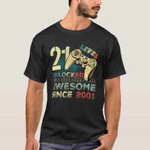 21ste verjaardag Niveau 21 Geweldige 2001 Kinderen T-shirt