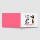 21ste verjaardag Onthoud wanneer... Roze Fotocolla Gastenboek (Volledig)