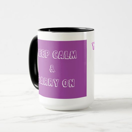 21ste verjaardag (Paars) Mok (Voorkant links)