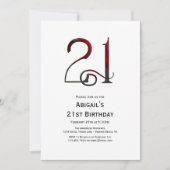 21ste verjaardag Parijs, Eiffeltoren, Rode ballonn Kaart (Voorkant)