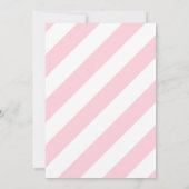 21ste verjaardag - Pink Stripes gouden ballonnen Kaart (Achterkant)