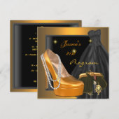 21ste verjaardag Programma Shoe Gold Oranje Black (Voorkant / Achterkant)