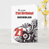 21ste verjaardag Religieuze Zwemelen Kaart (Gele Bloem)