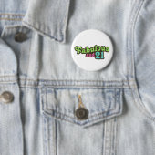 21ste verjaardag ronde button 5,7 cm (In situ)