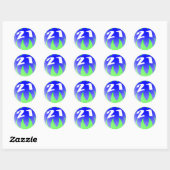 21ste verjaardag ronde sticker (Vel)