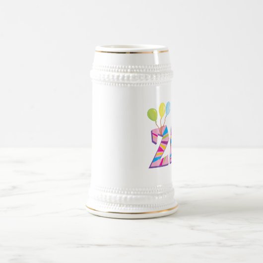 21ste verjaardag (roze)  bierpul (Center)