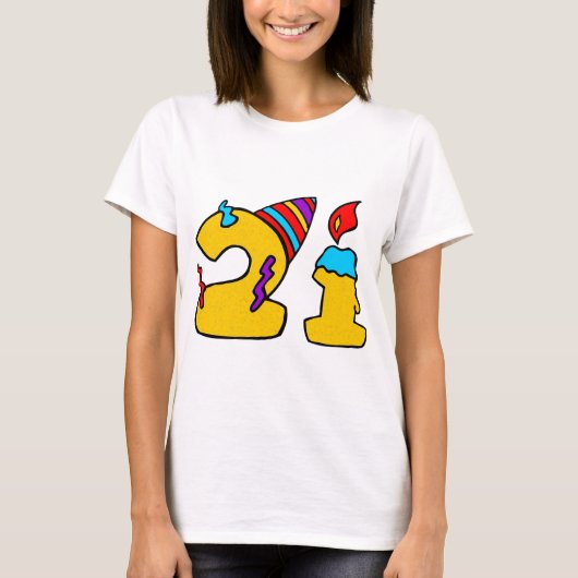 21ste verjaardag t-shirt (Voorkant)