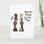 **21ste VERJAARDAG **TWEELINGZUS** WIJ LEGAAL! Kaart (Voorkant)