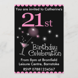 21ste verjaardag uitnodiging van de partij van Bir