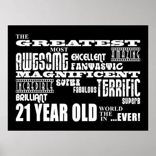 21ste verjaardag van Cool Fun Greatest 21 jaar oud Poster (Voorkant)