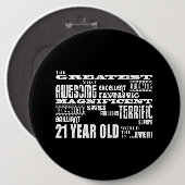 21ste verjaardag van Cool Fun Greatest 21 jaar oud Ronde Button 6,0 Cm (Voorkant /achterkant)