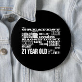 21ste verjaardag van Cool Fun Greatest 21 jaar oud Ronde Button 6,0 Cm (In situ)