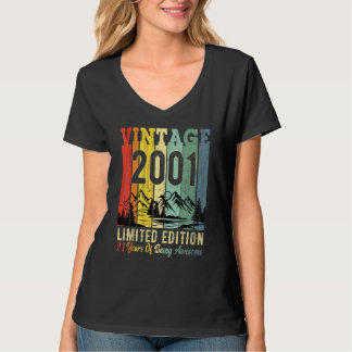 21ste verjaardag van de 21 jaar oud Geweldige 2001 T-shirt