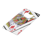 21ste verjaardag van de Ace & King of Diamonds Creditkaart Flessenopener (Voorkant Gekanteld)