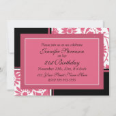 21ste verjaardag van de Floral Kaart (Achterkant)