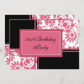 21ste verjaardag van de Floral Kaart (Voorkant / Achterkant)