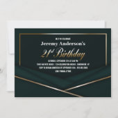 21ste verjaardag van de geavanceerde Green Gold Pa Kaart (Voorkant)