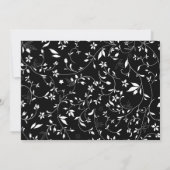 21ste verjaardag van de jonge dame BW Floral met f Kaart (Achterkant)