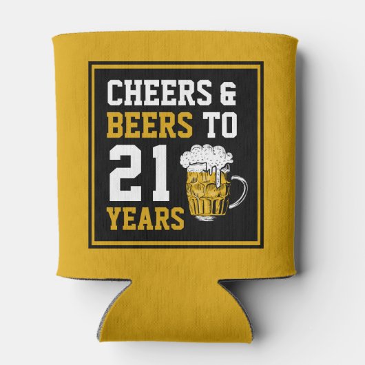 21ste verjaardag van de kaasmakerij en de biersect blikjeskoeler (Achterkant)