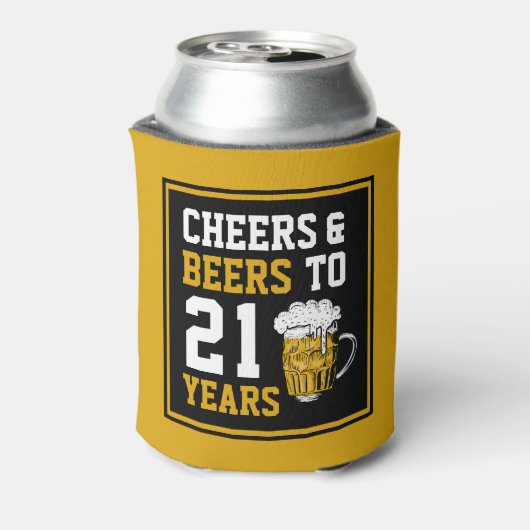 21ste verjaardag van de kaasmakerij en de biersect blikjeskoeler (Blikje Achterkant)