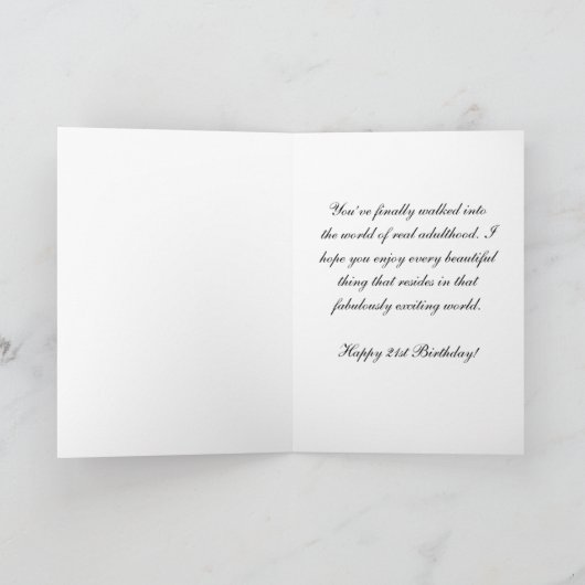 21ste verjaardag van de kaasmakerij en de biersect kaart (Binnen)