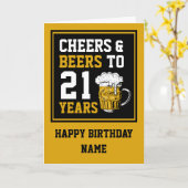 21ste verjaardag van de kaasmakerij en de biersect kaart (Gele Bloem)