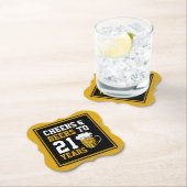 21ste verjaardag van de kaasmakerij en de biersect kartonnen onderzetters (Insitu)