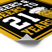 21ste verjaardag van de kaasmakerij en de biersect poster (Hoek)