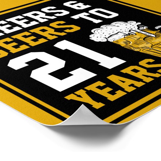 21ste verjaardag van de kaasmakerij en de biersect poster (Hoek)