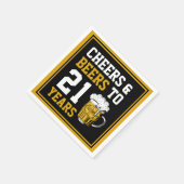 21ste verjaardag van de kaasmakerij en de biersect servet (Hoek)