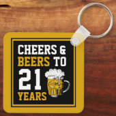 21ste verjaardag van de kaasmakerij en de biersect sleutelhanger (Achterkant)