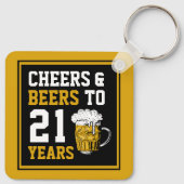 21ste verjaardag van de kaasmakerij en de biersect sleutelhanger (Achterkant)