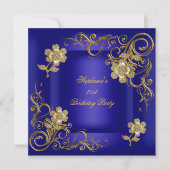 21ste verjaardag van de Koninklijke Blauwe Gold Di Kaart (Voorkant)