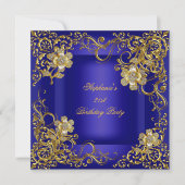 21ste verjaardag van de koninklijke blauwe goudblo kaart (Voorkant)