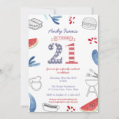 21ste verjaardag van de patriottische partij van 2 kaart (Voorkant)