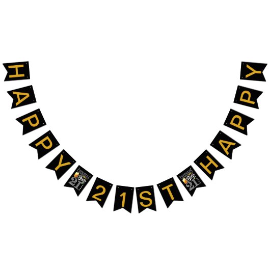 21ste verjaardag van de slak van 21 jaar vlaggetjes (Alle)