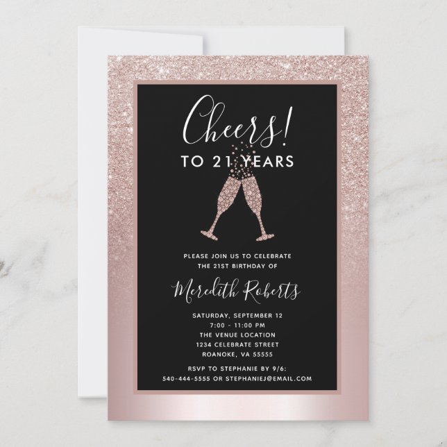 21ste verjaardag van de wedstrijd Blush Glitter Ch (Voorkant)