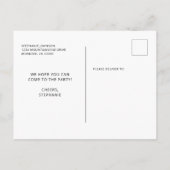 21ste verjaardag van de wedstrijd Blush Glitter Ch Briefkaart (Achterkant)