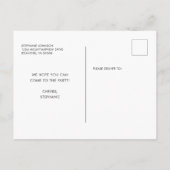 21ste verjaardag van de wedstrijd Blush Glitter Ch Briefkaart (Achterkant)