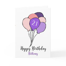 21ste verjaardag van een stel ballonnen