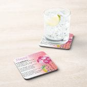 21ste verjaardag van het grootdochter-gedicht bier onderzetter (Rechterzijde)