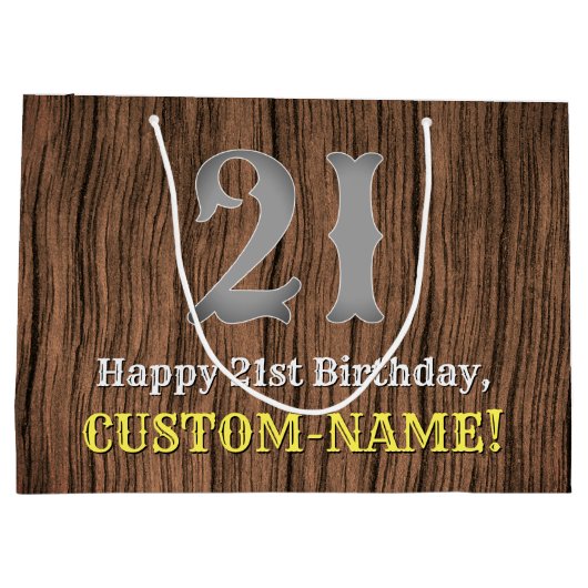 21ste verjaardag: Western geïnspireerde kijk in he Groot Cadeauzakje (Achterkant)