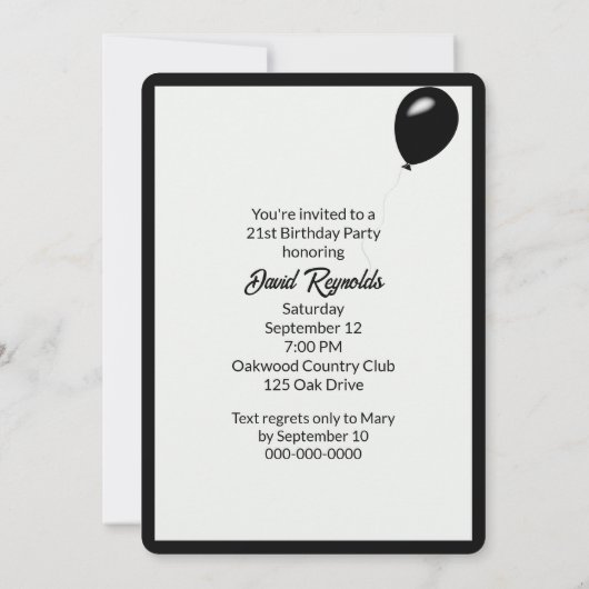 21ste verjaardag wijntje op smartphone scherm kaart (Achterkant)